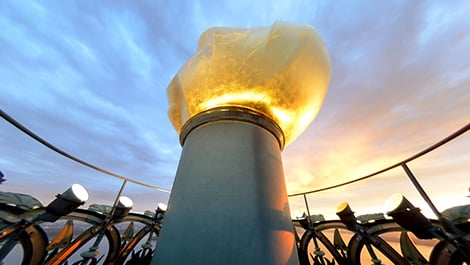 One-of-a-Kind Interactive View of the Torch Balcony