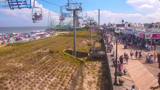 Seaside Heights Cam - Amusement Park View